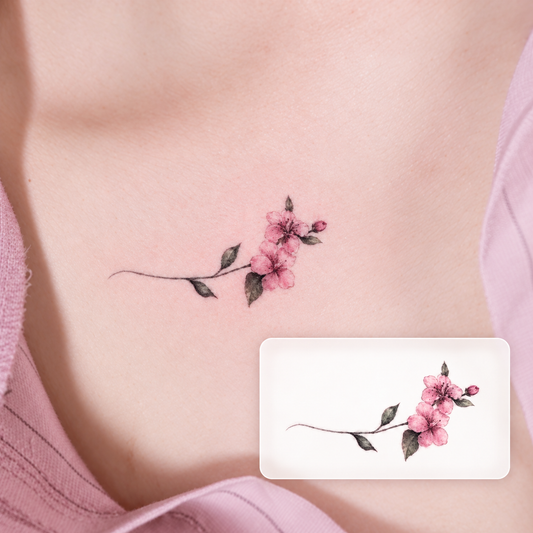 Cat and Soda Temporary Tattoo