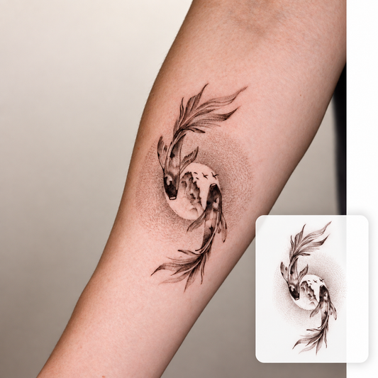 Feathered Dragon Temporary Tattoo