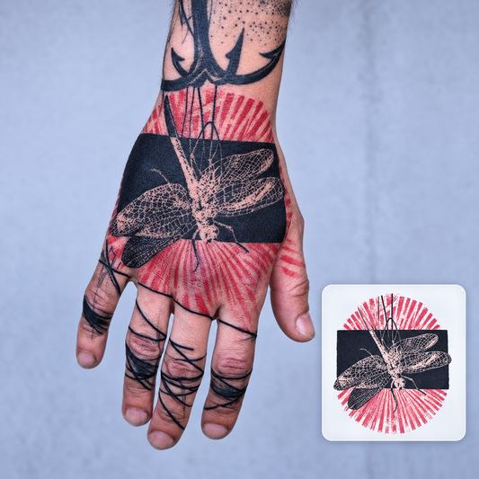 Anime Hand Tattoo Temporary Tattoo