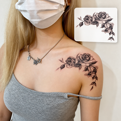 Floral Swirl Temporary Tattoo