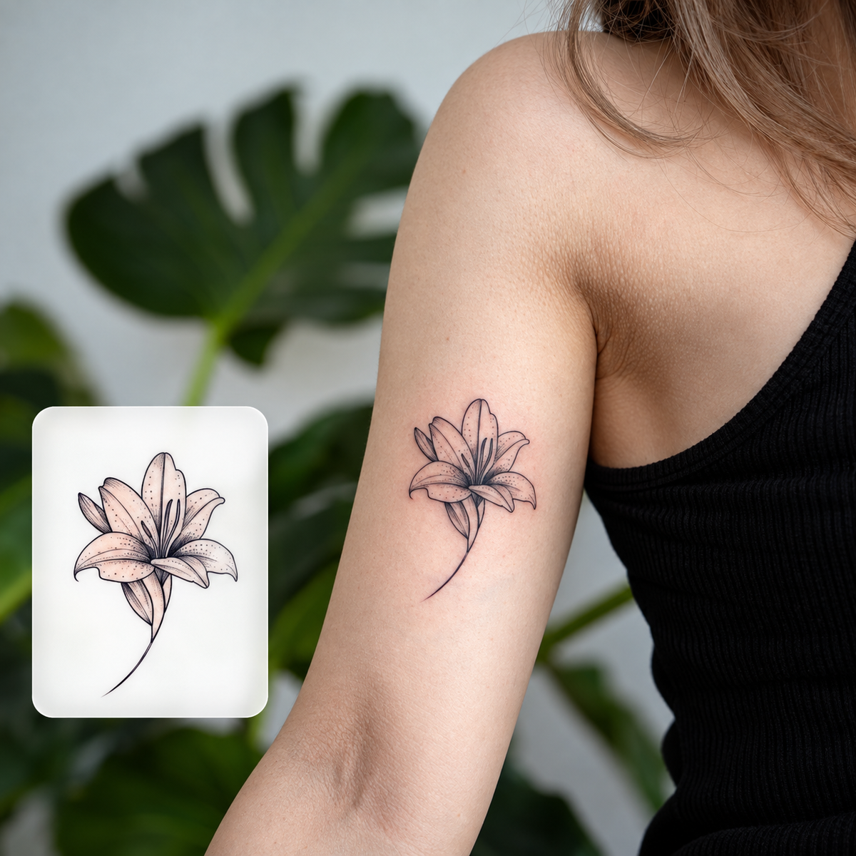 Blossom Branch Temporary Tattoo