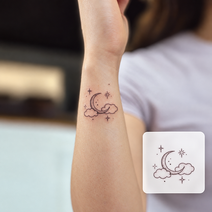 Minimal Heart Symbol Temporary Tattoo