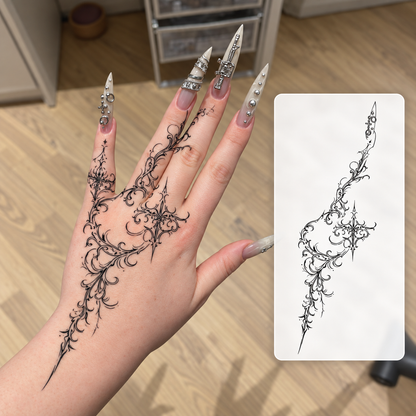 Black Butterfly Temporary Tattoo