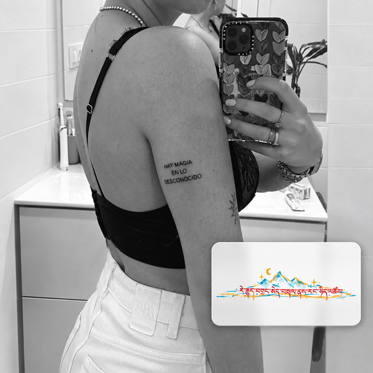 Minimal Shoulder Temporary Tattoo
