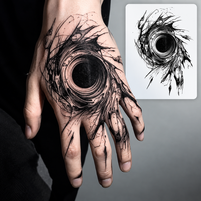 Skeletal Hand Temporary Tattoo