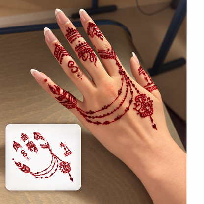 Starfish Line Temporary Tattoo