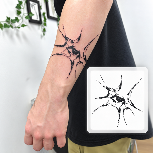 Ornamental Floral Hand Temporary Tattoo