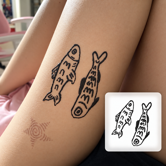 Star Mandala Hand Temporary Tattoo