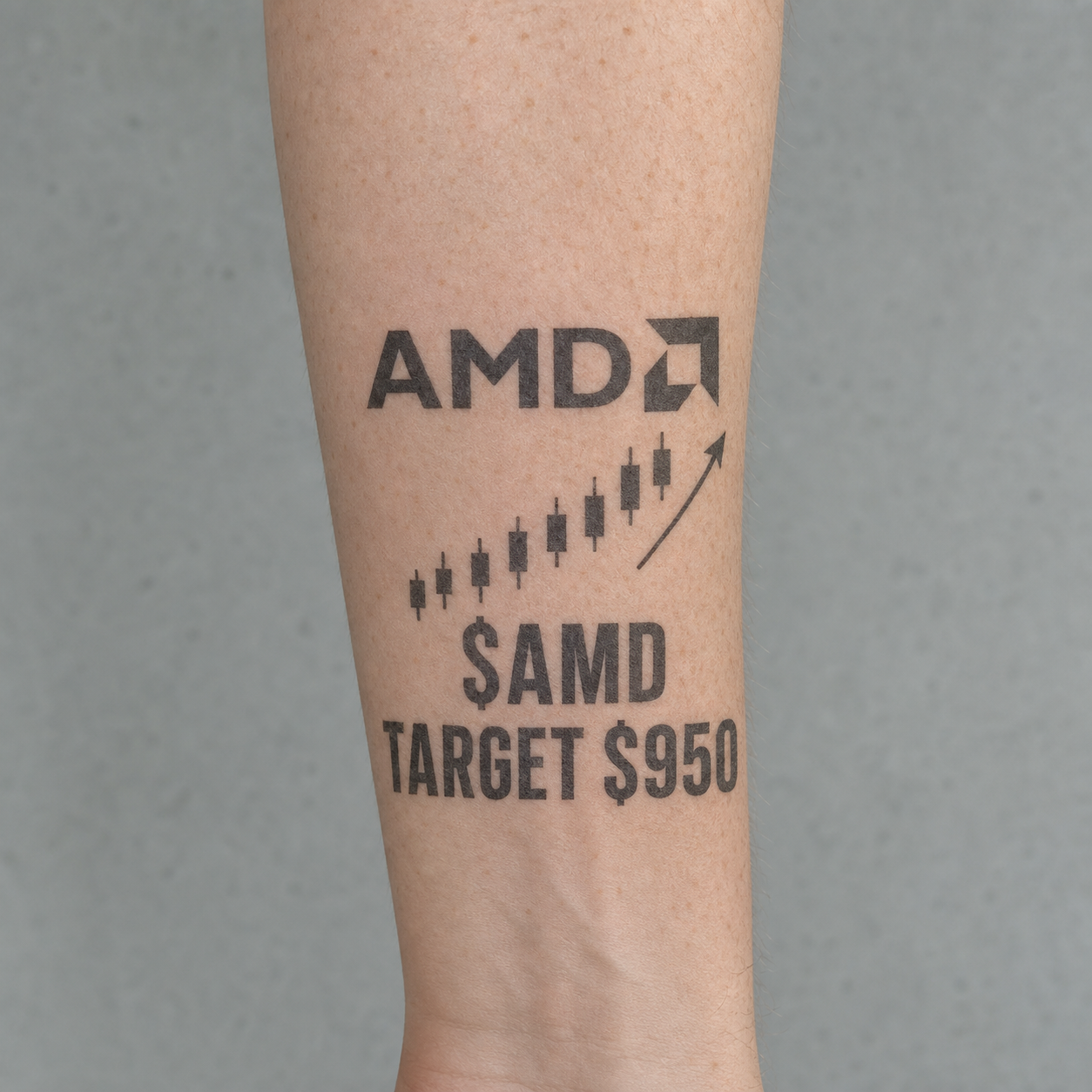 AMD Investor Temporary Tattoo – Tech Fan Gift