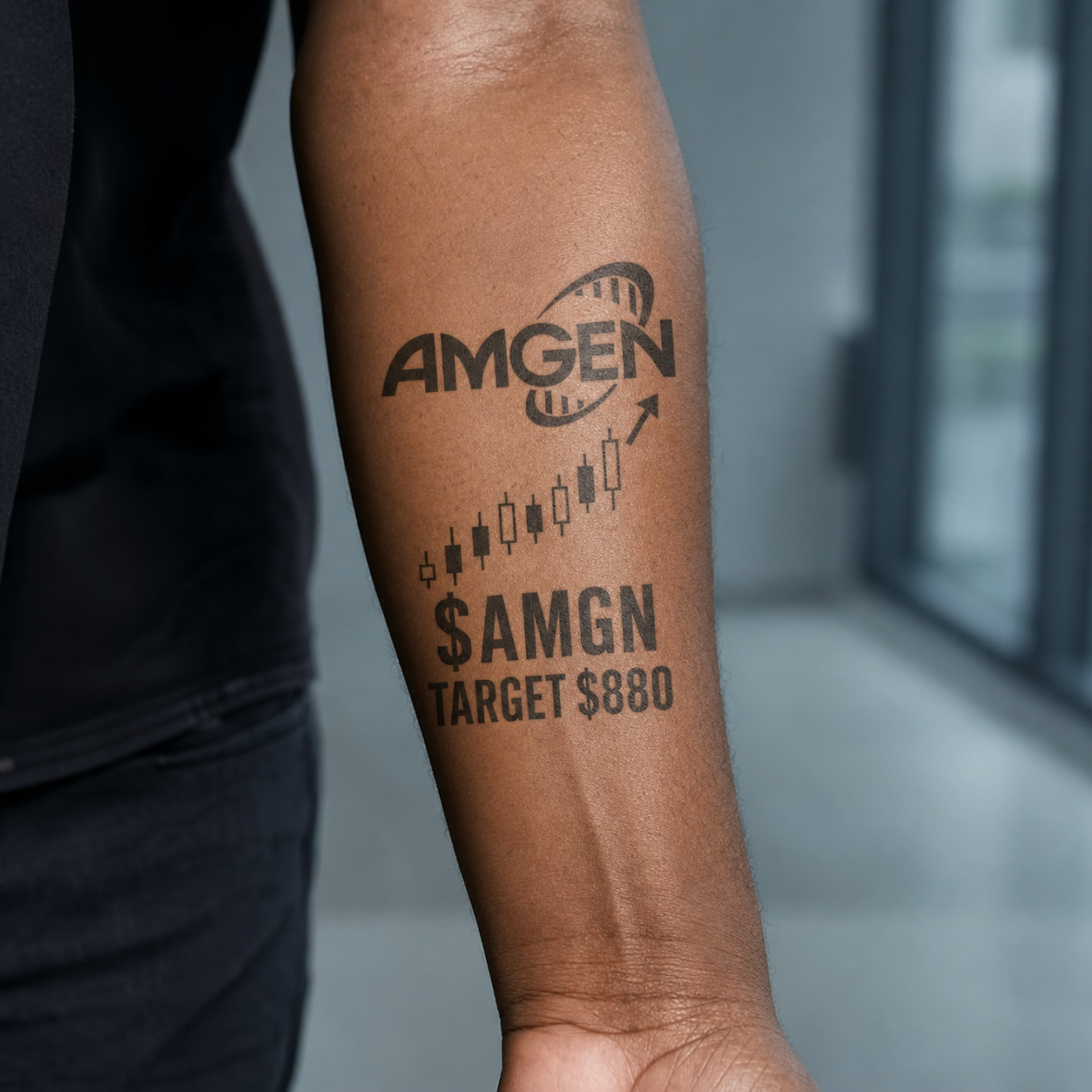 Amgen AMGN Investor Temporary Tattoo