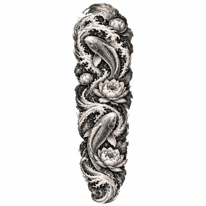 Koi Fish Temporary Tattoo