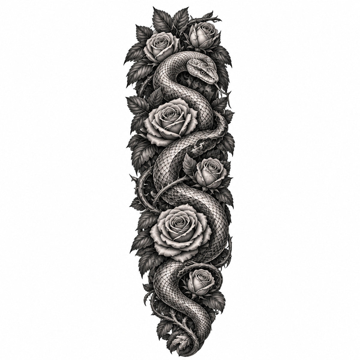 Serpent Temporary Tattoo