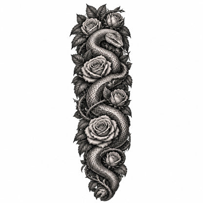 Serpent Temporary Tattoo