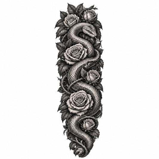 Serpent Temporary Tattoo