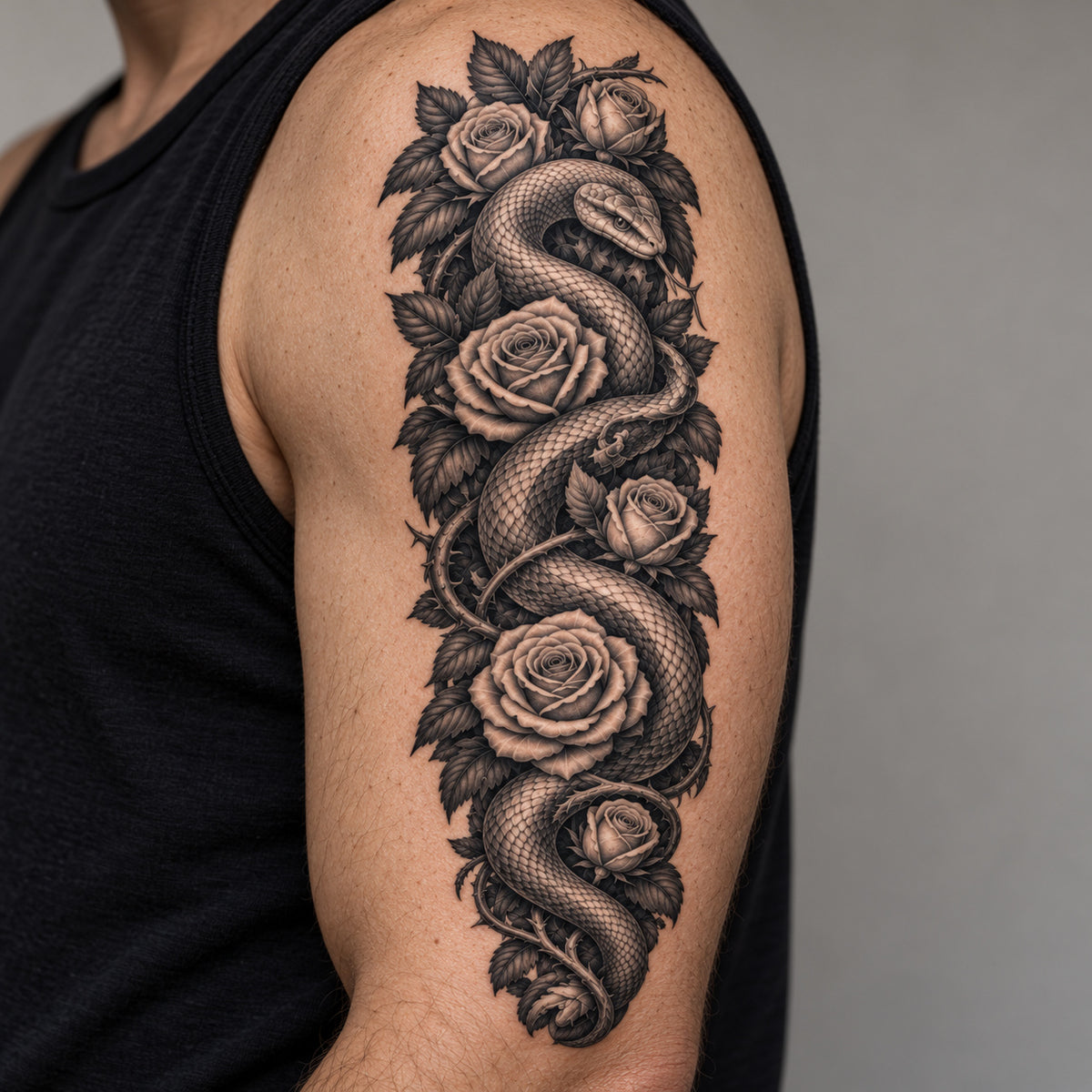 Serpent Temporary Tattoo