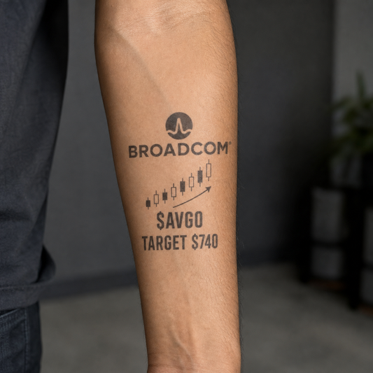 Broadcom AVGO Investor Temporary Tattoo