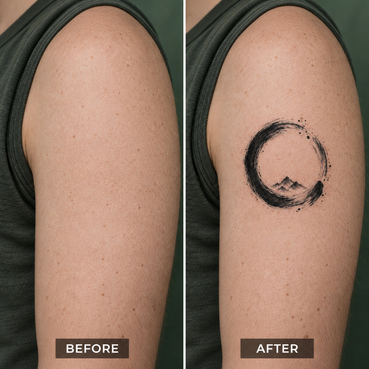 Buddhist Enso Symbol Temporary Tattoo