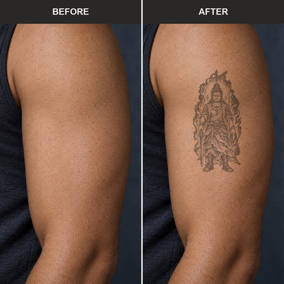 Buddhist Fudo Myoo Graphic Temporary Tattoo