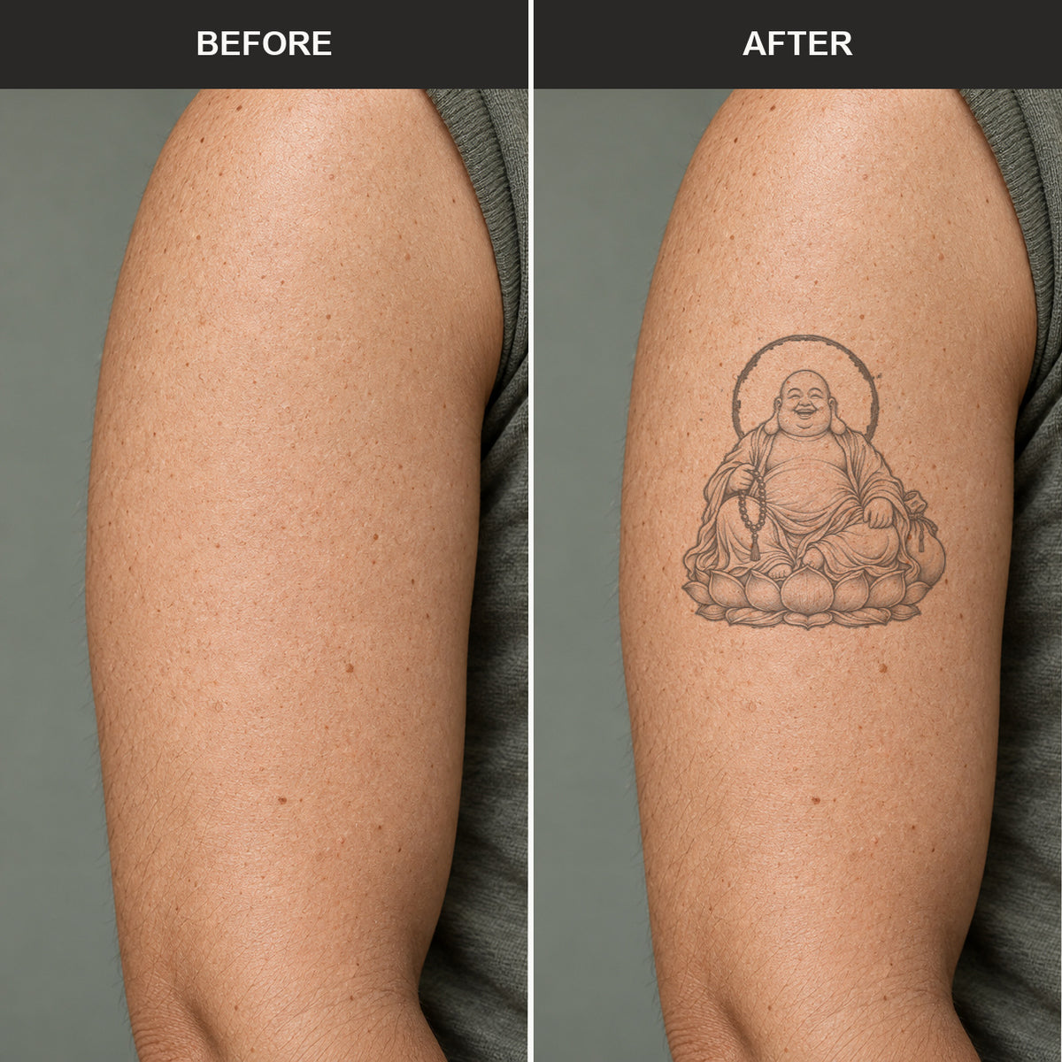Maitreya Buddha Graphic Temporary Tattoo