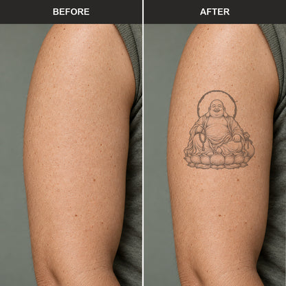 Maitreya Buddha Graphic Temporary Tattoo