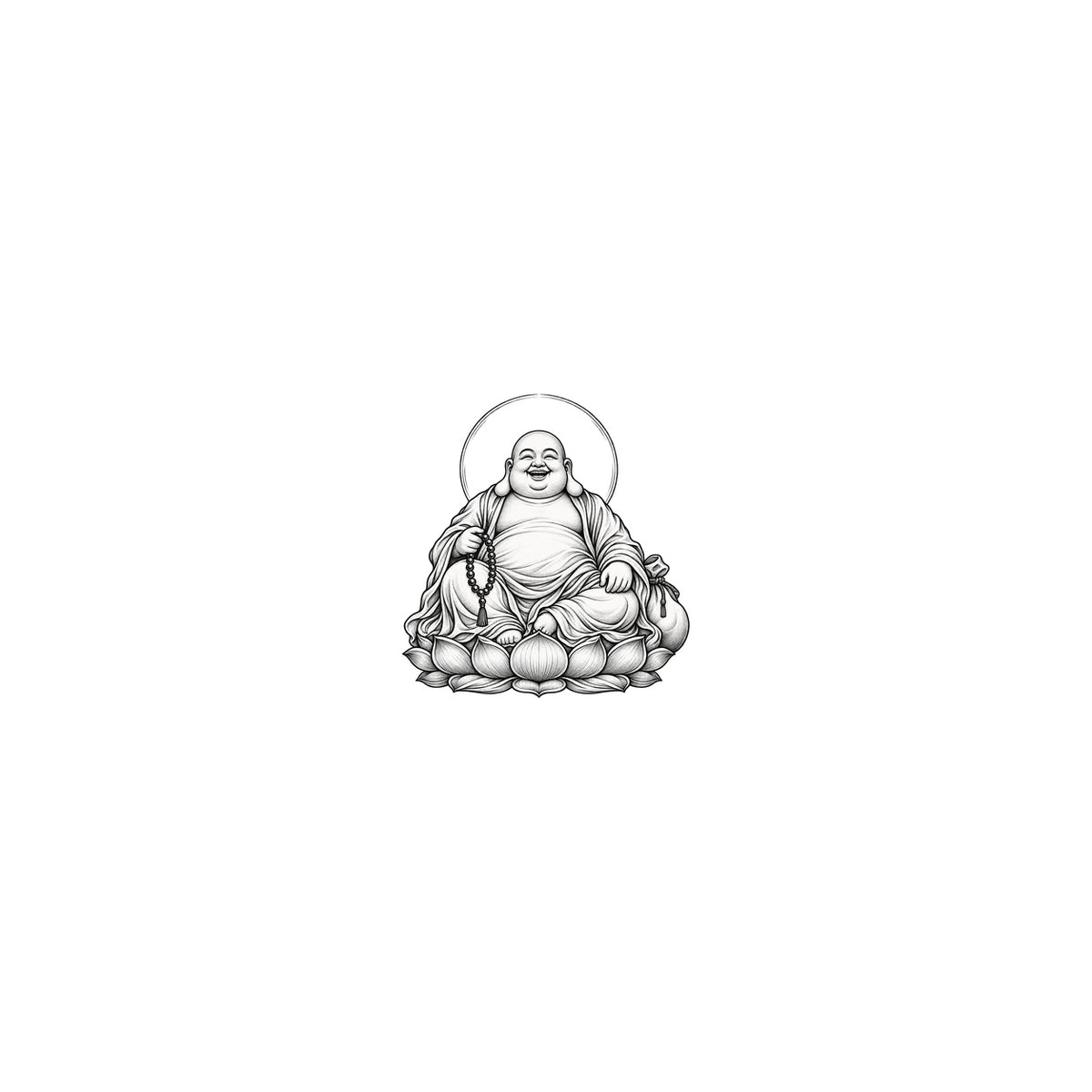 Maitreya Buddha Graphic Temporary Tattoo