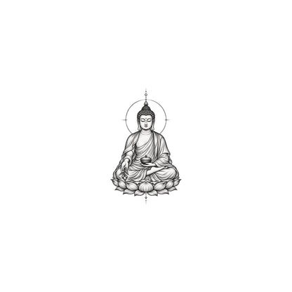Buddhist Medicine Buddha Graphic Temporary Tattoo