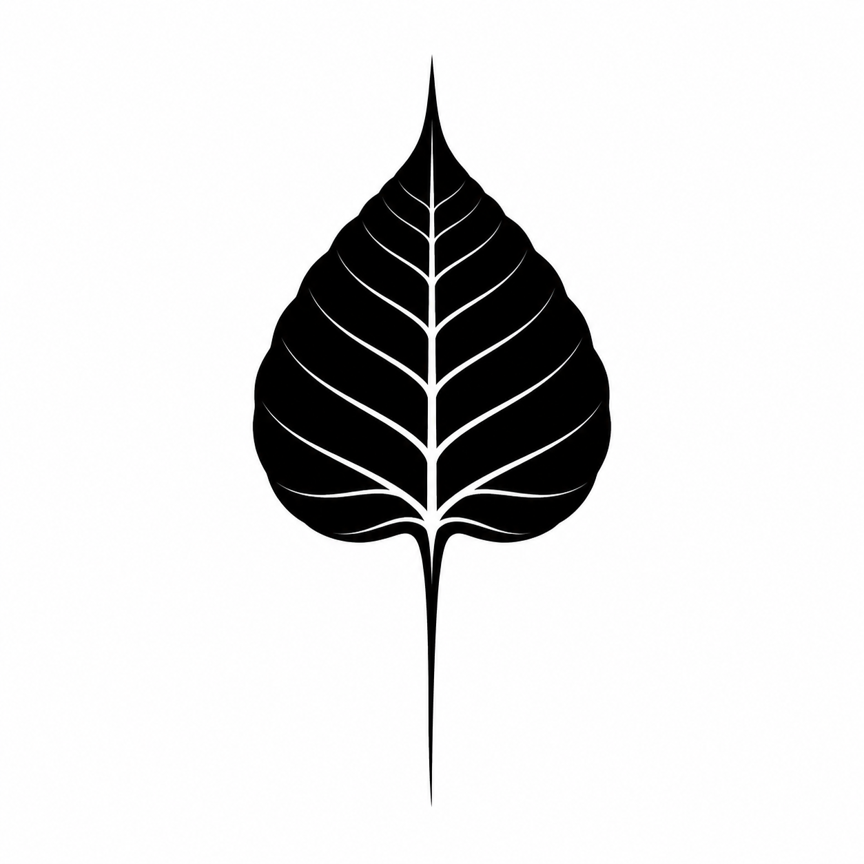 Bodhi Leaf Temporary Tattoo – Buddhist Mysticism Design
