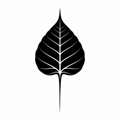 Bodhi Leaf Temporary Tattoo – Buddhist Mysticism Design