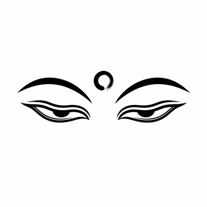 Buddha Eyes Temporary Tattoo – Mystic Spiritual Design