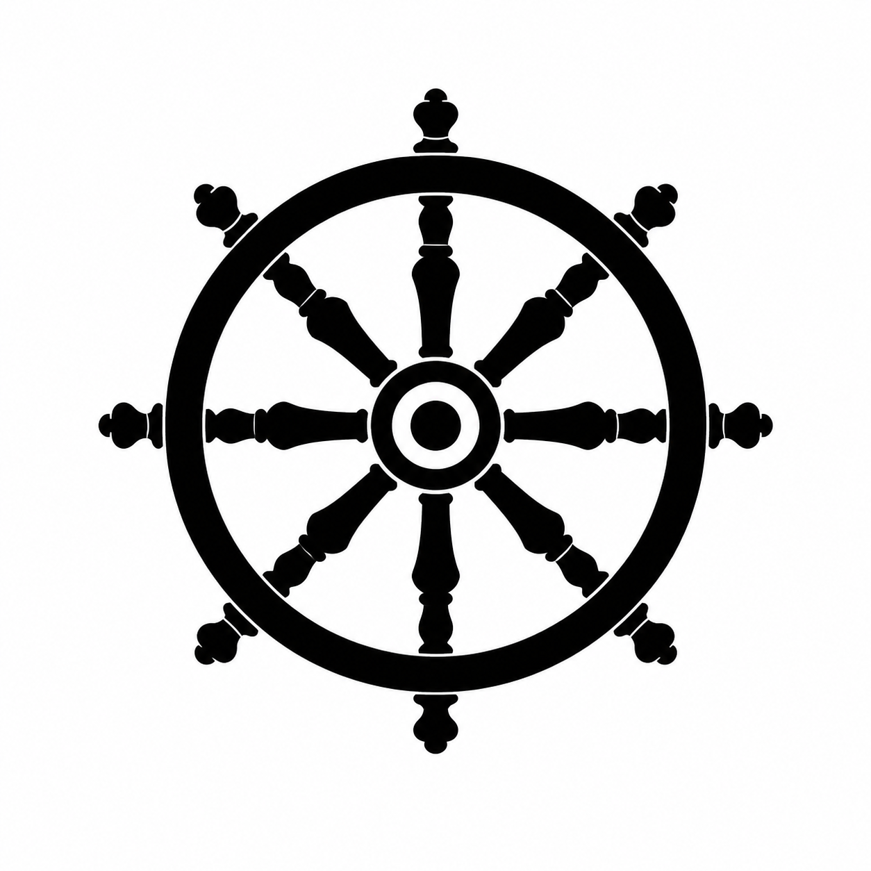 Dharma Wheel Buddhist Mysticism Temporary Tattoo