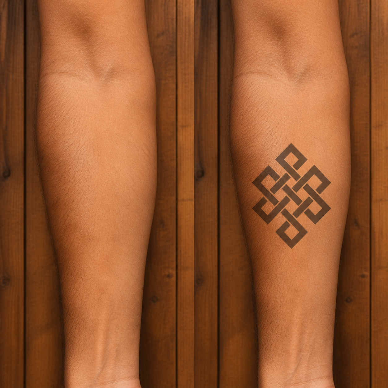Buddhist Endless Knot Mysticism Temporary Tattoo