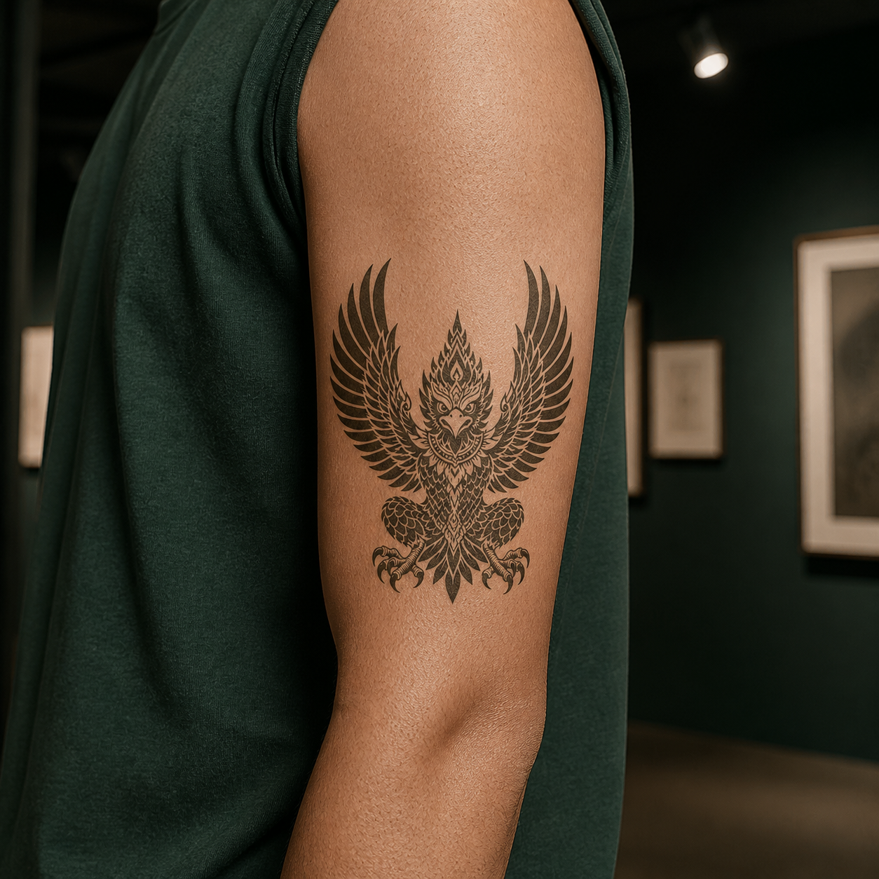 Buddhist Mysticism Garuda Temporary Tattoo