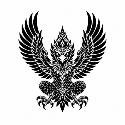 Buddhist Mysticism Garuda Temporary Tattoo