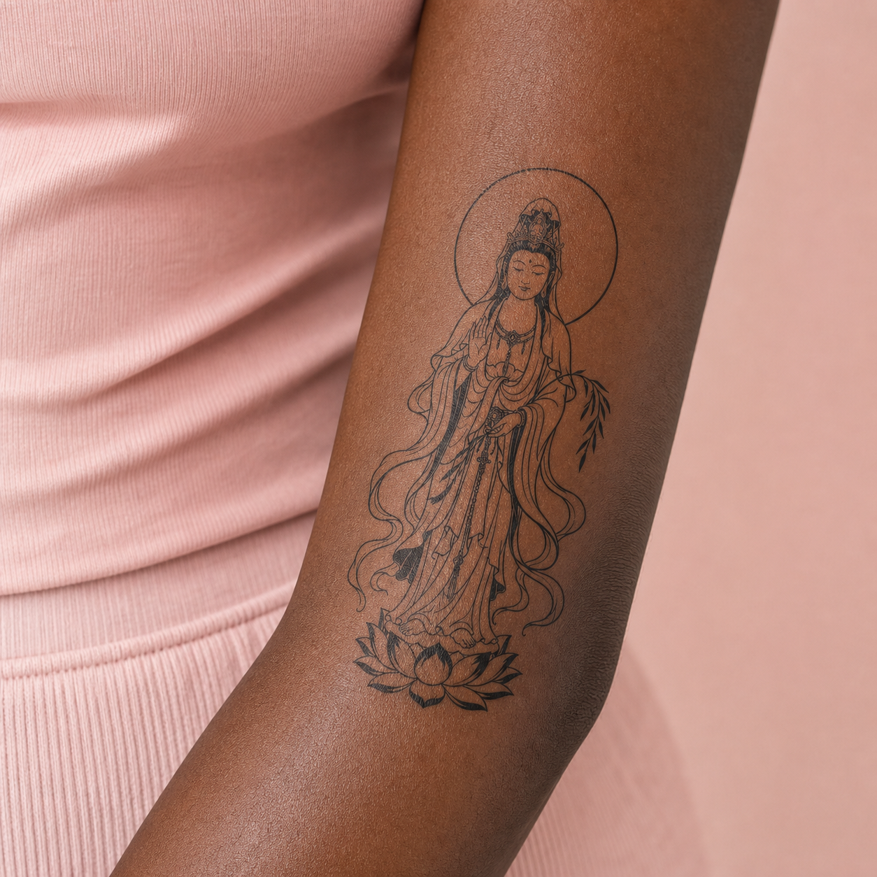 Guanyin Bodhisattva Temporary Tattoo | Buddhist Mysticism