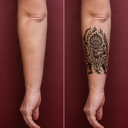 Mahakala Protector Temporary Tattoo