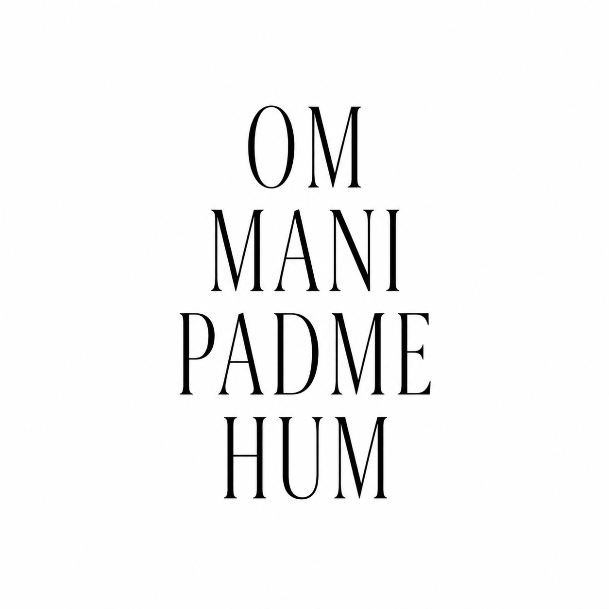 Om Mani Padme Hum Buddhist Mysticism Temporary Tattoo
