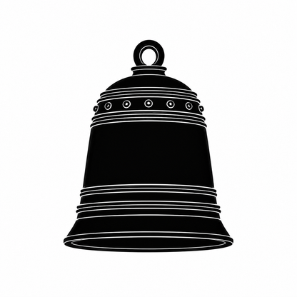 Buddhist Mysticism Temple Bell Temporary Tattoo