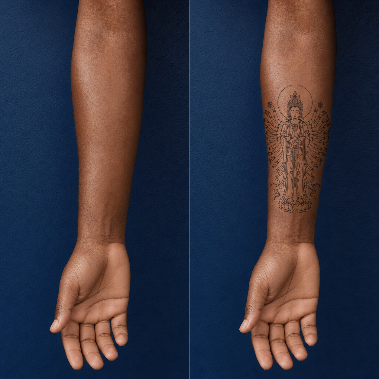 Thousand Arm Guanyin Temporary Tattoo