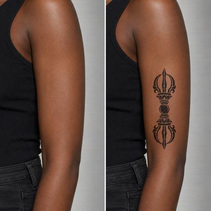 Vajra Dorje Buddhist Mysticism Temporary Tattoo