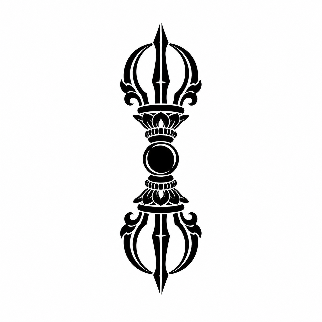 Vajra Dorje Buddhist Mysticism Temporary Tattoo