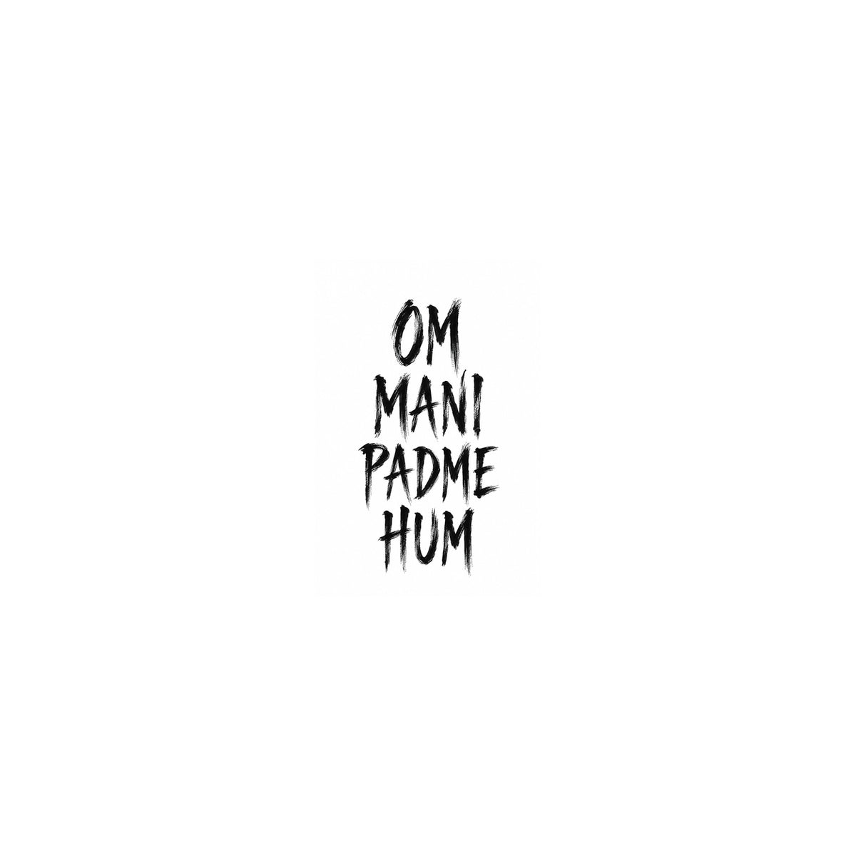 Buddhist Om Mani Padme Hum Temporary Tattoo