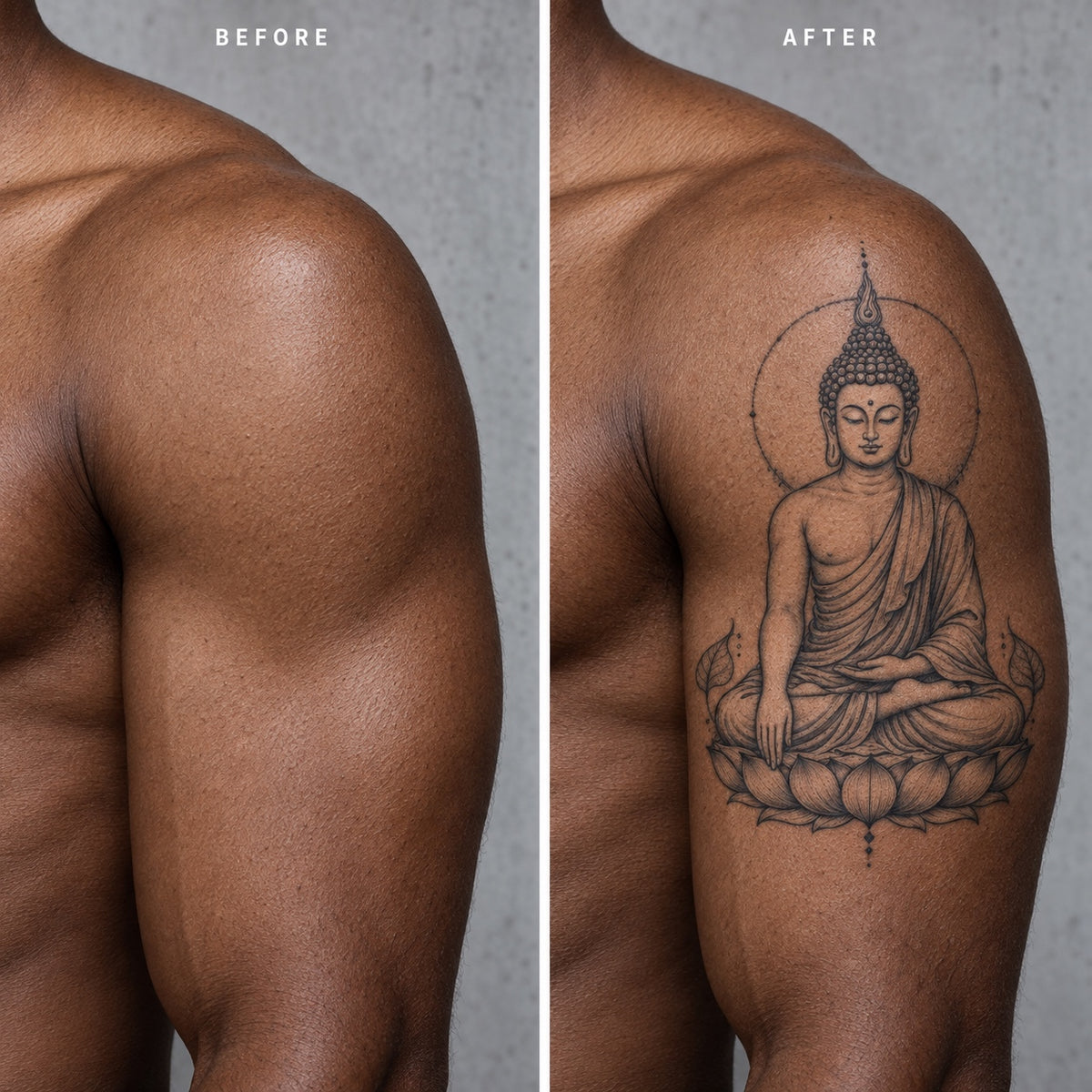 Buddhist Shakyamuni Graphic Temporary Tattoo