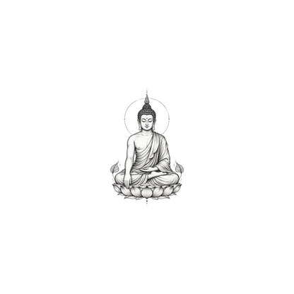 Buddhist Shakyamuni Graphic Temporary Tattoo