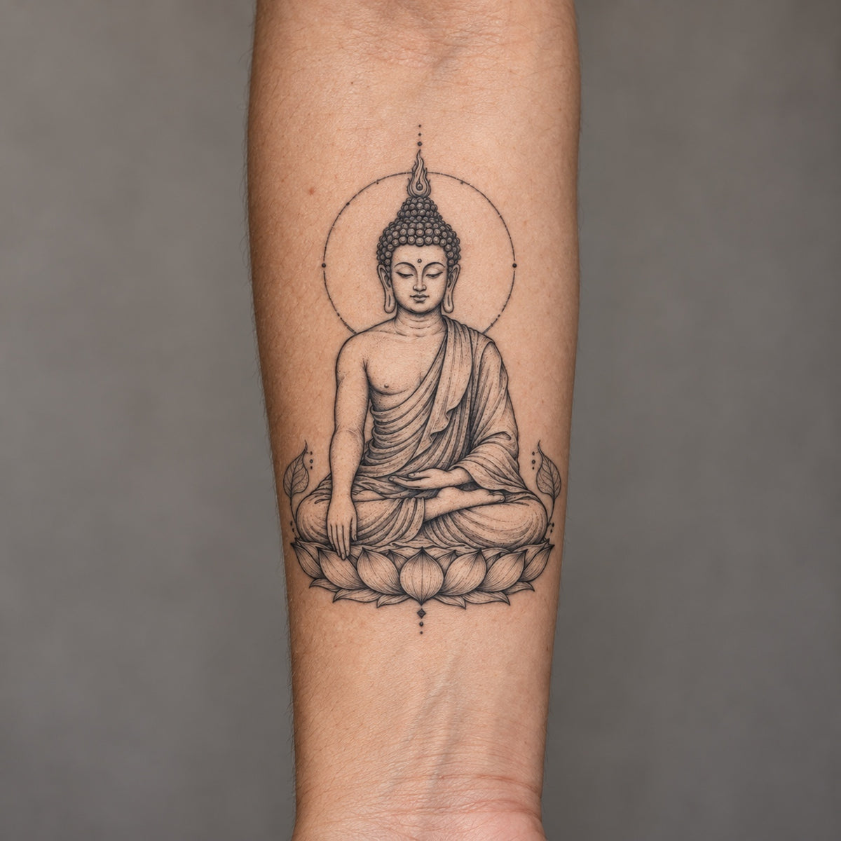 Buddhist Shakyamuni Graphic Temporary Tattoo