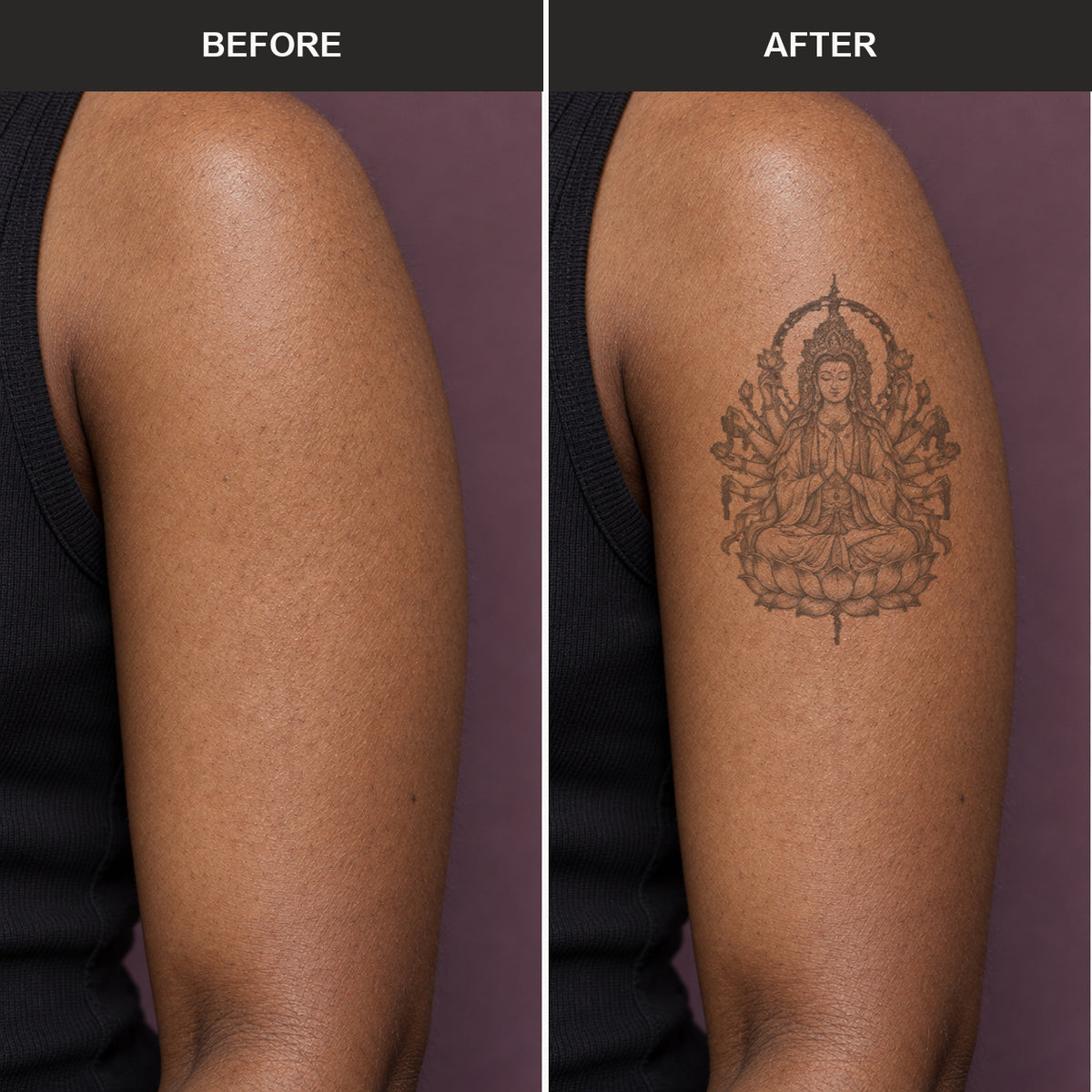 Buddhist Thousand-Arm Guanyin Graphic Temporary Tattoo