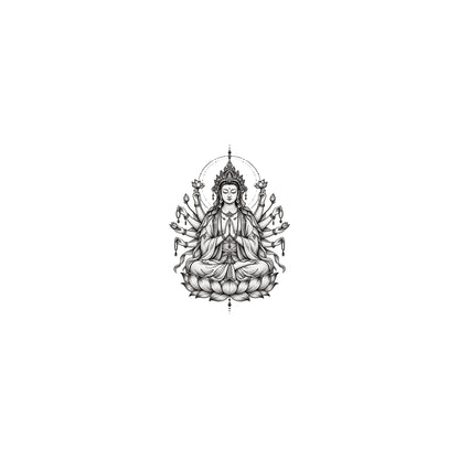 Buddhist Thousand-Arm Guanyin Graphic Temporary Tattoo
