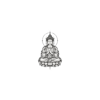 Vairocana Buddhist Graphic Temporary Tattoo