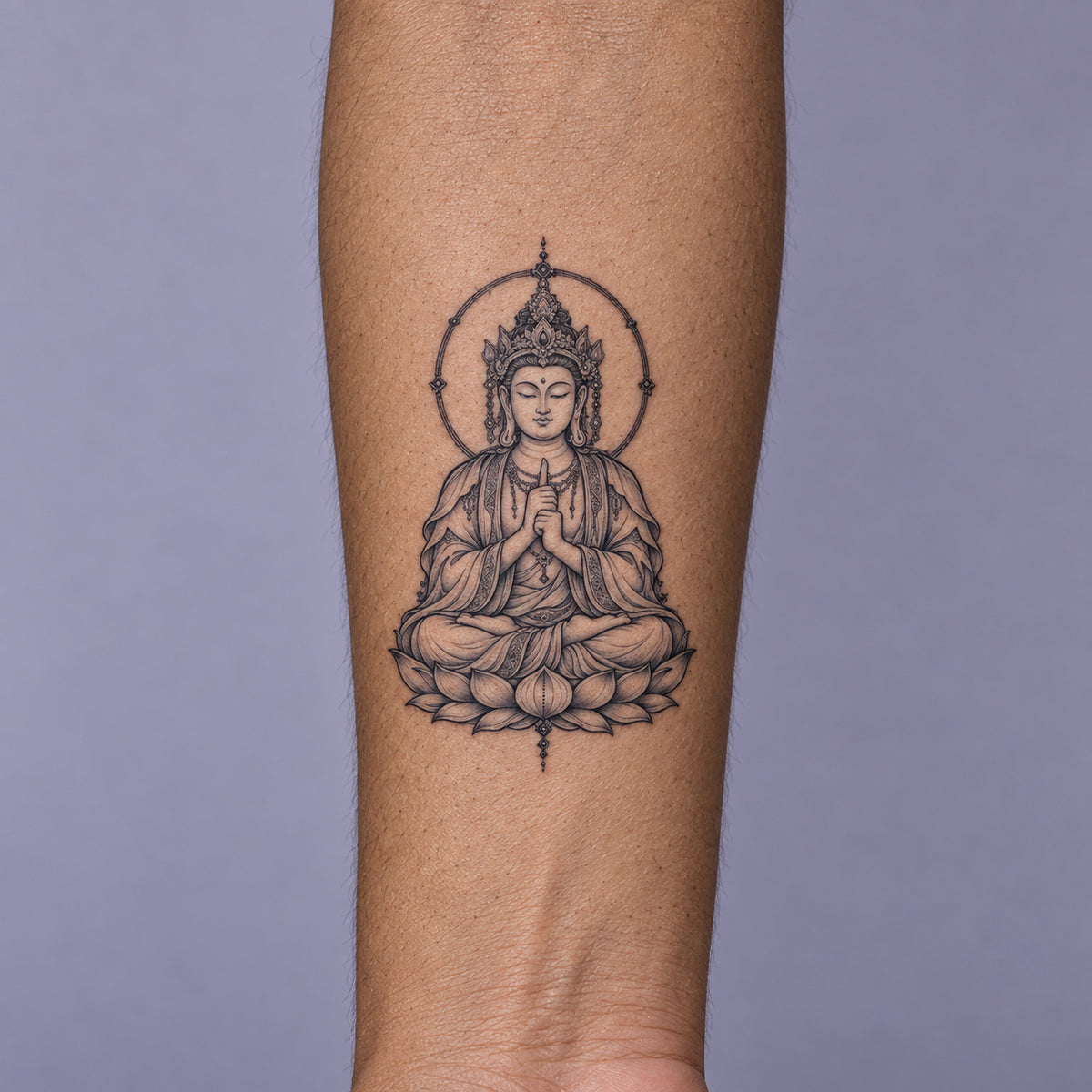Vairocana Buddhist Graphic Temporary Tattoo