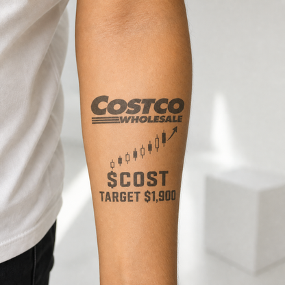 Costco Cost Investor Temporary Tattoo