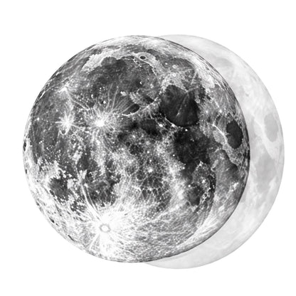 Double Vision Moon Graphic Temporary Tattoo